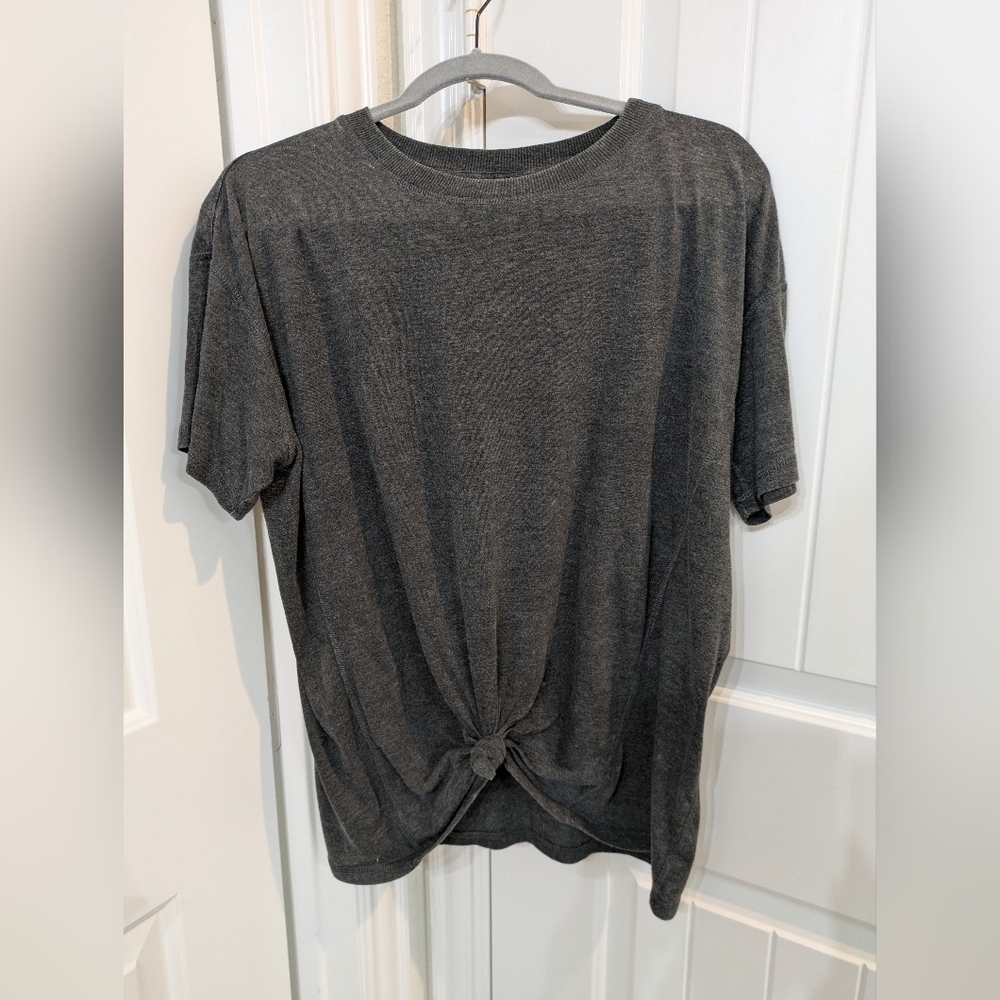 Gray Knotted T-Shirt, Juniors 11-13